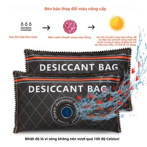 Túi Hút Ẩm Ô Tô Có Thể Tái Sử Dụng Túi Hút Ẩm Silica Gel/Túi Hấp Thụ Khoáng Chất Cho Tủ Quần Áo Tủ Giày Hút Nước Đa Chức Năng