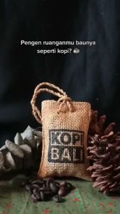 KAMJE Pengharum Pewangi Parfum Ruangan Mobil Gantungan Aroma Biji Kopi Bali