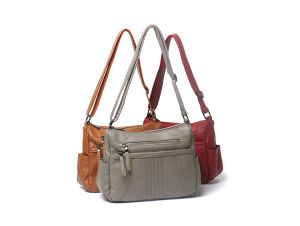 Vasono Top Grain 100% Genuine Cow Leather Big Capacity Women Sling Shoulder Bags