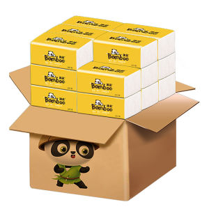 Bamboo Soft Facial Tissue Paper 300pcs Per Pack Clean Wipes Paper
