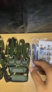 (BUY 1 GET 1) SARUNG TANGAN FULL FINGER TACTICAL SEPEDA MOTOR FREE BUFF MASKER WAJAH WARNA RANDOM