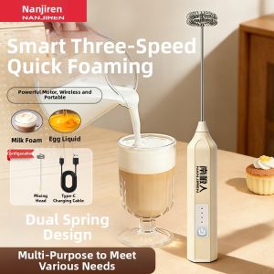 Nanjiren | Electric Egg Beater Milk Frother