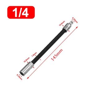 1/4 3/8 1/2 Driver Extension Rod Extension Rod Adapter Flexible Long Socket Metal Shaft Conversion Head Ratchet Wrench