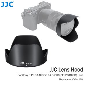 JJC เฉดสีเลนส์ฮูดที่สามารถย้อนกลับได้สำหรับเลนส์ Sony E PZ 18-105มม. F4ก. OSS (SELP18105G) ALC-SH128แทนที่ด้วย72ตัวกรองมม. & ฝาปิดเลนส์ไม่มีขอบแข็งแรงทนทาน