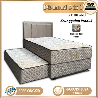 Springbed Kasur Sorong 2 in 1 Full Rebounded Foam - Forland Diamond 2 in 1 [JABODETABEK]