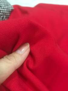 Vải Tuyết Mưa Hàn màu đỏ tươi dày mềm co giãn (khổ 1m5)may đầm váy Comple quần Tây