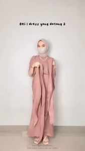 Clara Couple Dress Silk Batik Modern Kondangan Lamaran Wisuda: Baju Seragam Pernikahan Bridesmaid Muslim Lebaran Terbaru