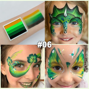 Bộ Màu Vẽ Dầu Không Độc Hại 12 Màu Cho Mặt Và Thân Thể Kèm Cọ Dành Cho Trẻ Em Tiệc Hóa Trang Halloween Bộ Dụng Cụ Vẽ Hình Xăm Tạm Thời