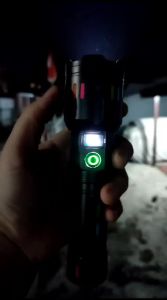 SENTER LED COBA F-351 M80 SUPER TERANG - ZOOM DAN POWERBANK - DIGITAL DISPLAY - TAHAN AIR - TYPE C