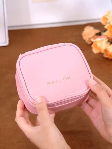 BAOUFUL Waterproof PU sanitary napkin storage bag portable bag mini PU makeup lipstick bag