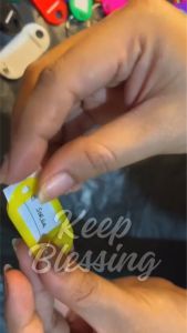 (PROMO 5 PCS) Key chain label / Gantungan kunci lebel nama / Gantungan kunci ring / Gantungan kunci loker / Keep blessing