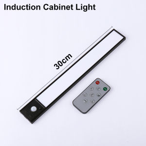 Under Cabinet Light LED Motion Sensor Night Light USB Charging Magnetic Induction Lamp for Bedside Wardrobe Stairway
