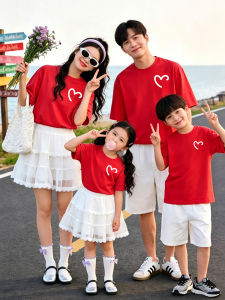 JIEBANXI | Family Matching Cotton T-Shirts for Big Size
