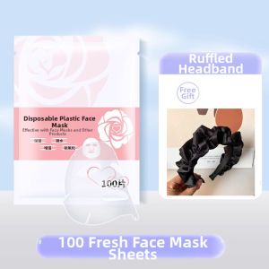 Disposable Facial Mask Wrap Plastic Transparent Hydrotherapy Beauty Salon Specialized Skin Care Mask Paper for Any Skin Type