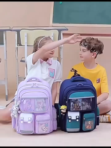 【Free Gifts】School Bag For Kids Boy 2026 Large Capacity With Multiple Compartments Spine Protection Backpack For Kids Grades 1-6