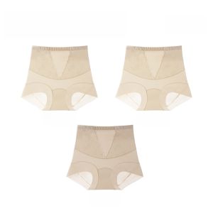 miiow | High-Waist Shaping Ice-Silk Underwear For Women Postpartum Tummy Control Butt Lifting Slimming Waistband Breathable Briefs