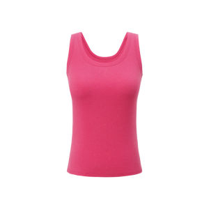 Simple and Leisure U-Neck Summer Dopamine Vest