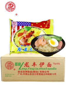 Dragon Rich Flavor Instant Noodles Hot Pot Style 70g Bag 30 Bags per Box Authentic Chinese Product from Yantai Shandong