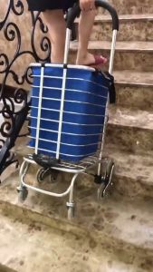 Xe Kéo Đi Chợ Đẩy Hàng Đa Năng XK04 - Có thể leo cầu thang gấp gọn tiện lợi