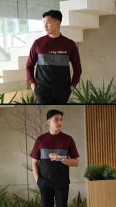 ANCSTR Kemeja Pria Shanghai Aplikasi Motif Premium - Ruby