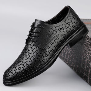 NUDANLAI | Mens Shoes Leather Breathable British Style Soft Bottom Casual