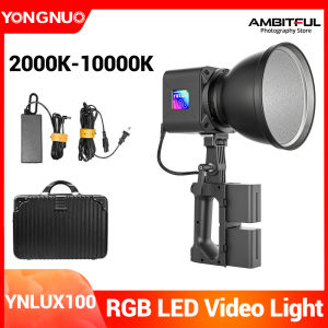 Yongnuo YNLUX100 120W RGB 2700K-10000K Adjustable Color Temperature RGB Studio Light Portable for Indoor and Outdoor Photography