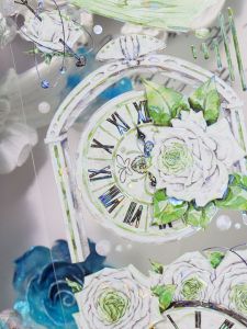 Original OKMT Seven Days Flowing Hemp Sticker PET Notebook Tape Shell Shine Craft Peony Blossom Office School Supplies