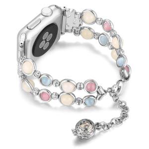 Women Night Luminous Pearl Bracelet Watch Strap For Apple Watch Ultra 8 7 SE 6 5 3 4 2 1 Band 40mm 44mm 45mm 49mm I Watch Band 38mm 42mm