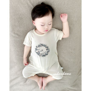 Summer Lightweight Short Sleeve Baby Romper Casual Modal No-seam Onesie Baby Clothes Comfortable Soft Fabric for Infants And Toddlers