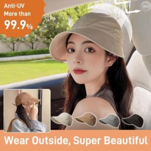 New Face-covering UV Proof Peaked Cap Upgrade Quick-drying Hanging Mask Sun Hat Mens Wide-brimmed Basin Hat Fisherman Hat Women