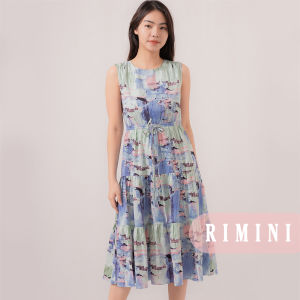 RIMINI - Dress Cewek Formal Summer Tanpa Lengan Abstrak xs-xl - Gwyneth Dress - 82500