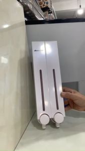 [HCM]Hộp nhấn xà phòng Atmor KAG-HXPN57-Trắng-White bình xịt xà bông 500ml x2 thiết kế sang trọng nhấn êm siêu bền