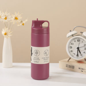 Japanese Minimalist Spout Cup for Boys and Girls Portable Stainless Steel Strap Japanese High-end Sports Spout Cup Water Bottle
