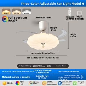 FANZHEN | Silent Energy-saving Eye-protective Fan Light