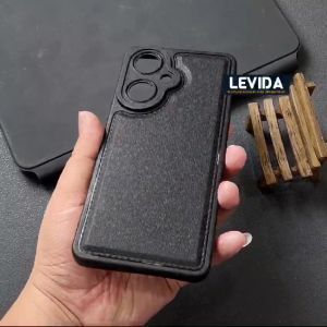 Softcase Leather Pro Macaron Black Vivo Y27 4G