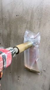 Bịch túi hứng bụi khoan rút lõi dán tường - Lỗ 65mm dán tường siêu dính túi siêu dai hứng nước khi khoan - Kim Khí AZ