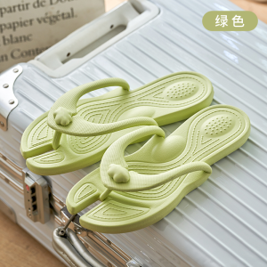 Portable Travel Foldable Flip Flops for Men and Women Anti-Slip Bathroom Beach Slippers for Couples Smeer Japanese Style