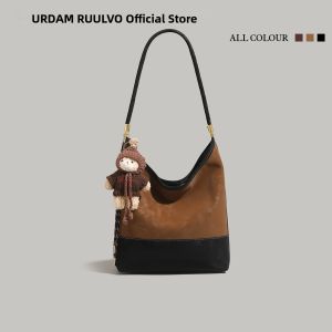 URCDN RDALVO | Retro Brown New Winter Hot Large Capacity Tote Bag