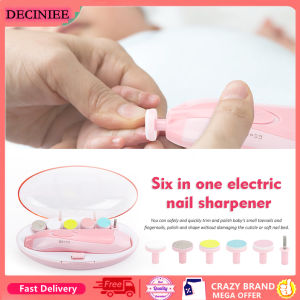 DECINIEE 6 in 1 Electric Baby Nail Trimmer Kids Scissors Infant Nail Care Safe Nail Clipper Cutter For Newbron Nail Trimmer Manicure