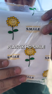 Plastik HD Anti Panas Smile | Kantong Plastik HD Tebal| Plastik Buram Baso Makanan