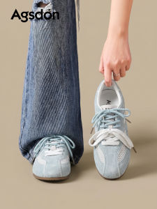 Agsdon | Breathable Thick Sole Popular Blue Training Shoes
