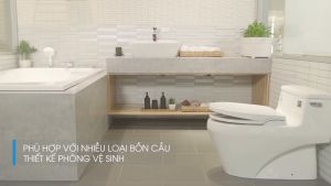Nắp Bàn Cầu Inax CW-S15 - Nắp Phun Rửa Cơ Thông Minh - Không Dùng Điện - Bảo Hành 12 Tháng