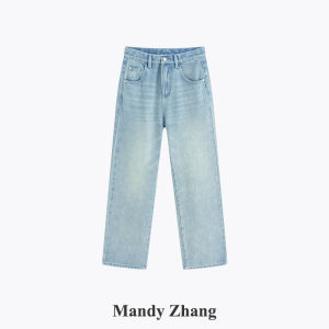 Star Studded Heavily Beaded High Waisted Straight Slimming Jeans