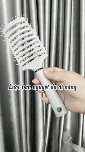Lược Bán Nguyệt Chải Tóc Gỡ Rối Đa Năng | Lược Tạo Phồng Chân Tóc & Massage Da Đầu Tiện Lợi