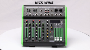 Audio Mixer with Bluetooth 4/6 Channel Mixer 99 DSP USB Mini Interface for Recording 48V Mixer
