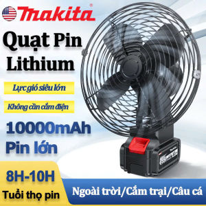 Quạt Tích Điện Pin 5 Cell  Quạt Makita Để Bàn 2 Cấp Độ Gió Siêu Mát Sử Dụng Liên Tục 3 - 5 Tiếng