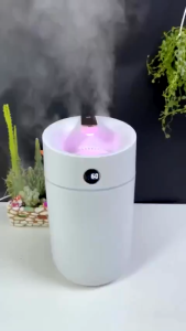 Máy tạo ẩm phun sương cỡ lớn X12 dung tích 3L có màn hình LED hiển thị độ ẩm tạo độ ẩm phòng điều hòa đèn Led nhiều màu sắc tự ngắt khi hết nước