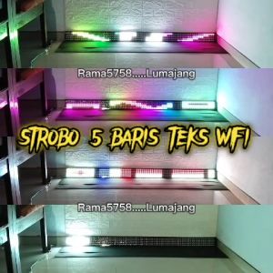 Strobo LED Kaca Mobil 5Baris: Lampu Kaca Berkualitas