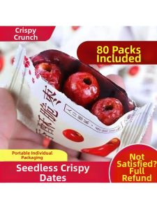 Pitted Crispy Red Dates Snack
