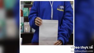 1000 Túi zip trắng cửa sổ MIS Túi zipper giấy kraft trắng loại 1 đựng thực phẩm nhiều kích thước